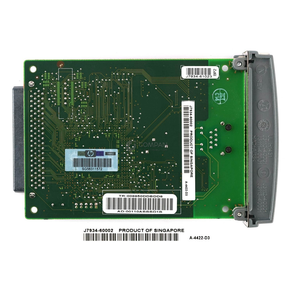 J7934-60002 HP 620N 10/100 ETHERNET PRINT SERVER CARD J7934-61023, J7934A